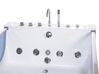 Fehér whirlpool masszázskád LED világítással 180 x 120 cm CURACAO_717971
