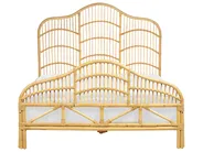 Łóżko Rattan DOMEYROT 140 x 200 cm Jasnobrązowy_868961