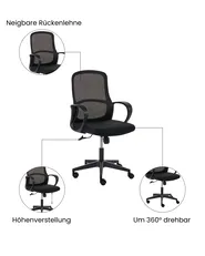 Bürostuhl SENTA Schwarz_1071000