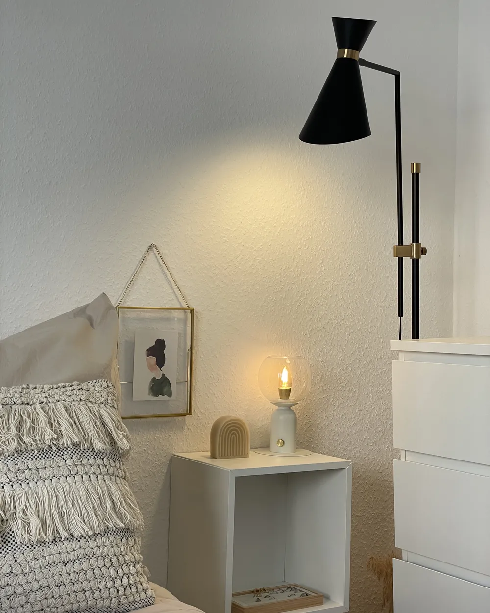 Floor Lamp MELAWI Metal Black_942785