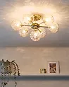 Ceiling Lamp ANADYR Glass Beige