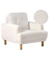 Fauteuil bouclé wit TUVE_927339