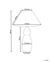 Tischlampe Keramik Dunkelblau/Schwarz 60 cm MATINA_849299