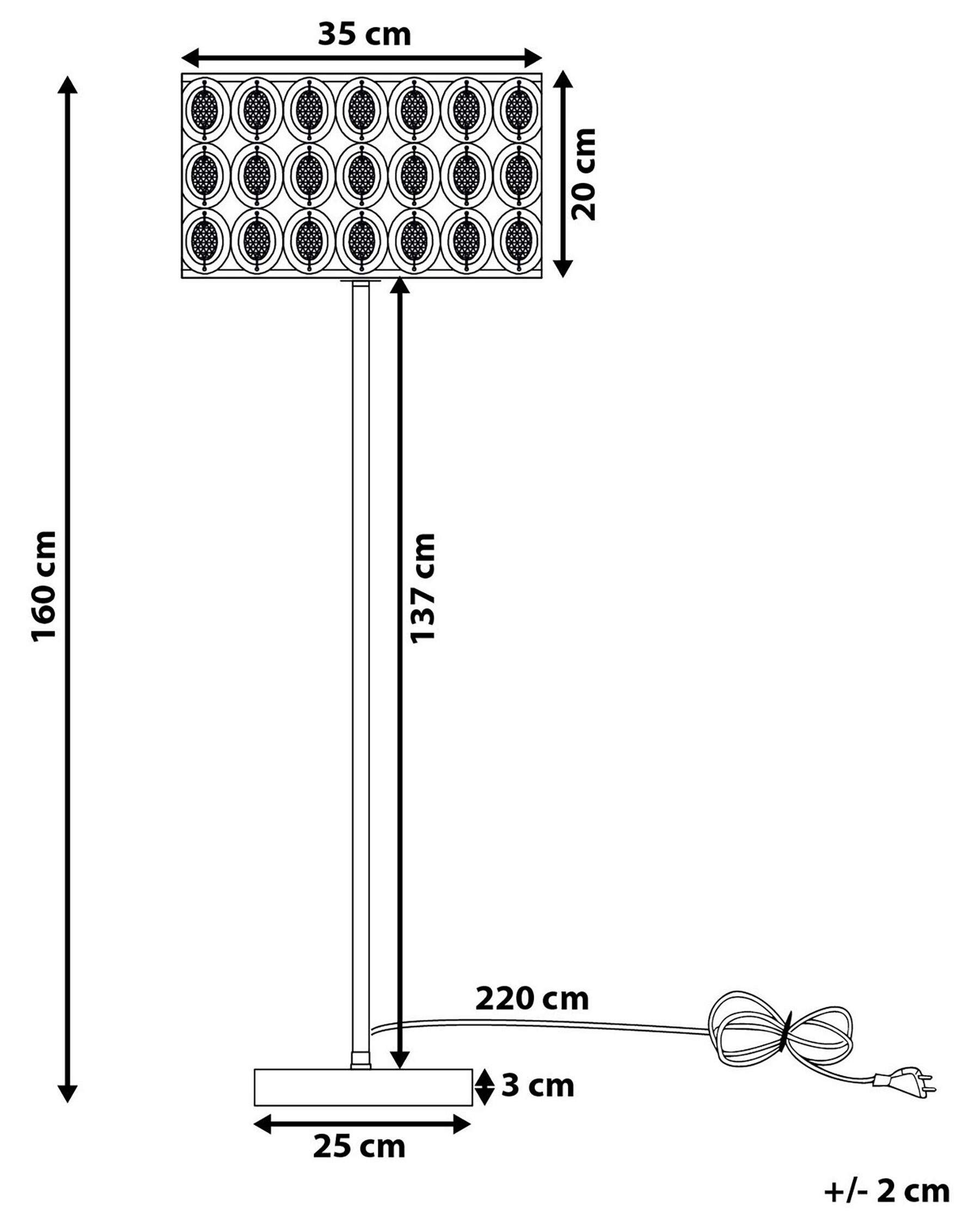 Lampada da pavimento TENNA Cristallo Argento_684332
