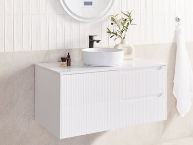 Bathroom Wall Mounted Cabinet 100 x 52 cm White QUINTELA