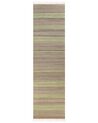 Gångmatta 80 x 300 cm beige och ljusgrön TALPUR_850041