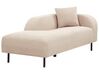 Right Hand Boucle Chaise Lounge Taupe LE CRAU_923703