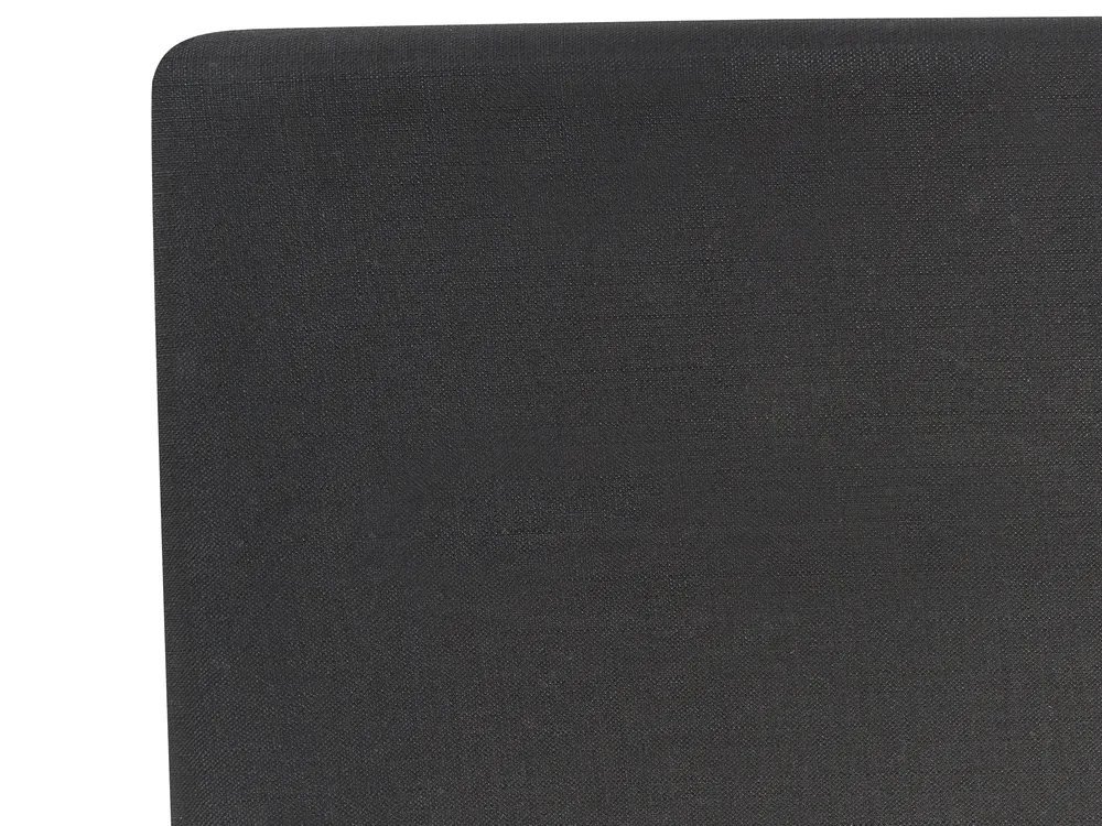 Lit avec sommier Tissu FITOU 140 x 200 cm Noir_875888
