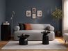 Sofa 2 Seater ELVA Fabric Light Grey