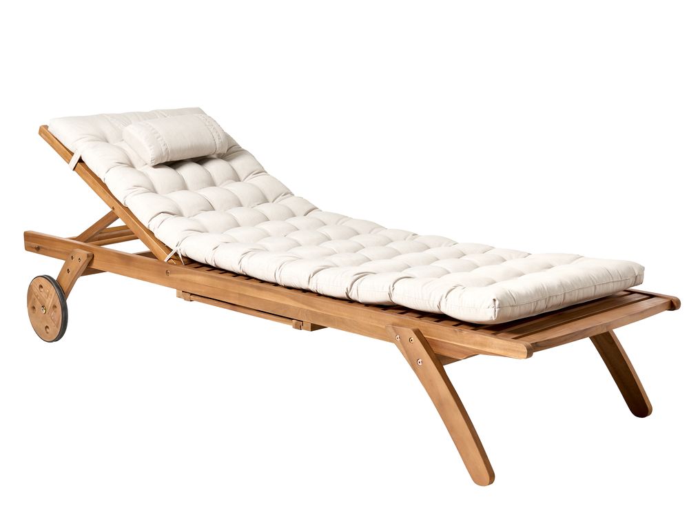 Transat avec coussin CESANA PREMIUM Acacia Beige clair