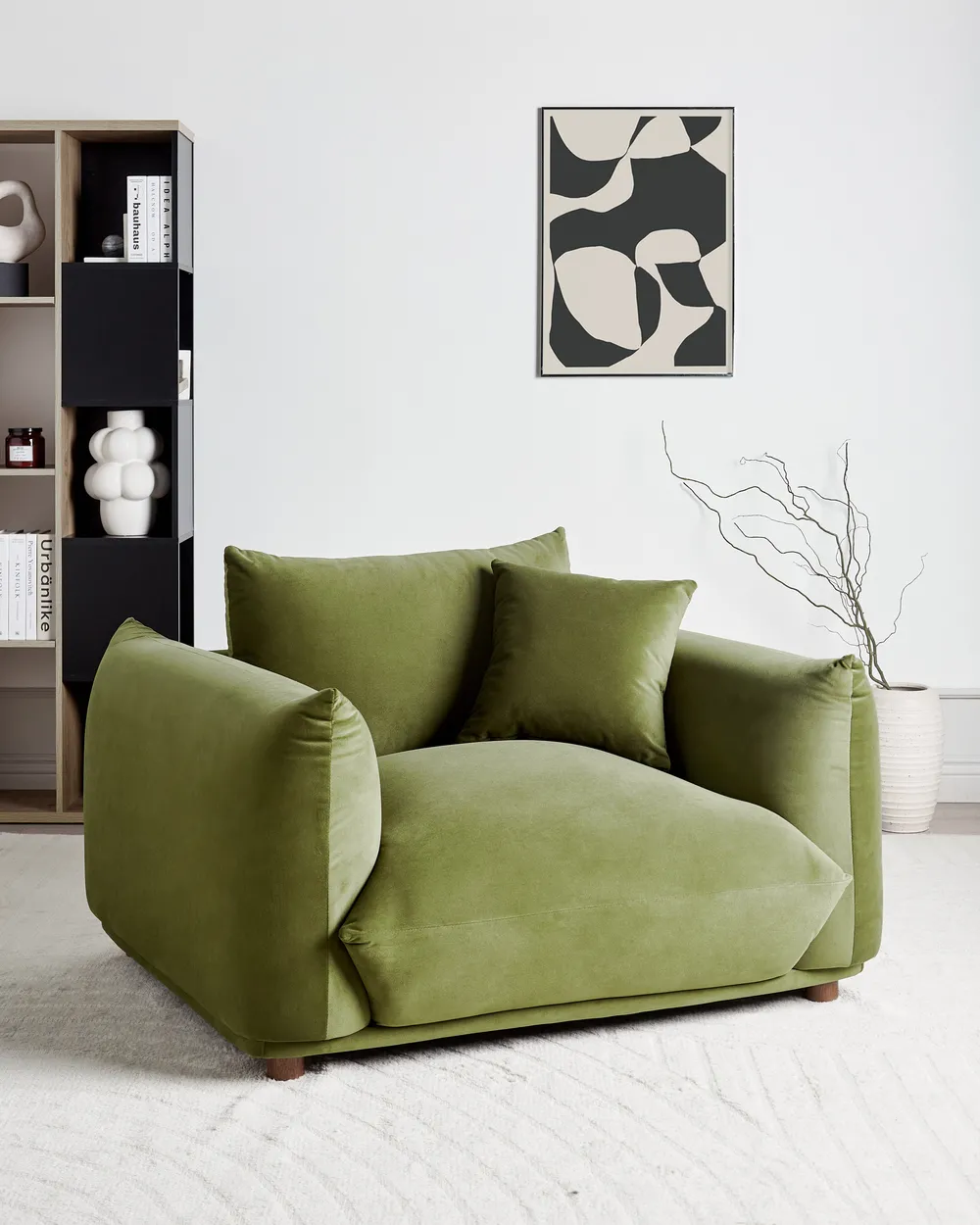 Armchair LUVOS Velvet Green