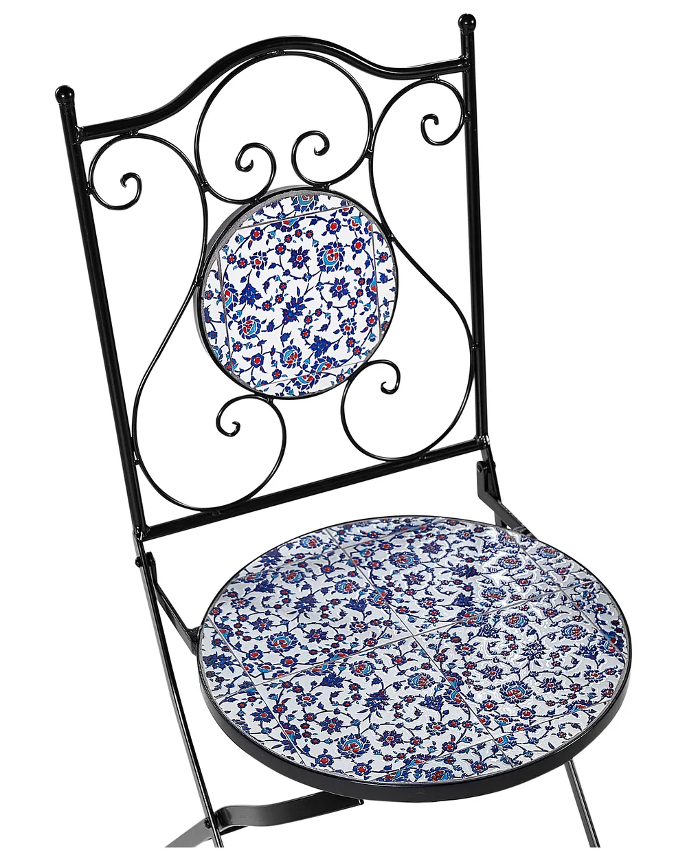 Set di 2 sedie da giardino CAMPRENA Metallo Nero_919844