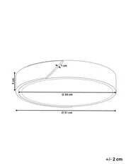 LED Ceiling Lamp PATTANI Metal Grey_824754