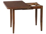 Extending Dining Table MASELA Dark Brown 90/120 cm 60 cm Wood_826986