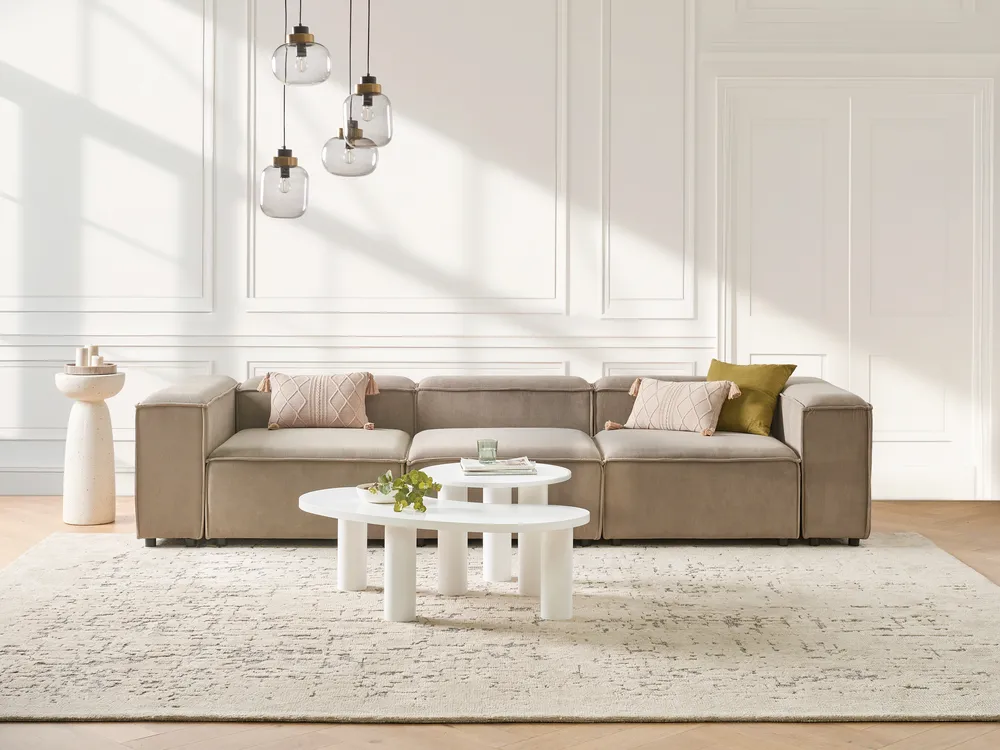 Sofa modułowa dla 3 osób ARDAL Sztruks Jasnobrązowy