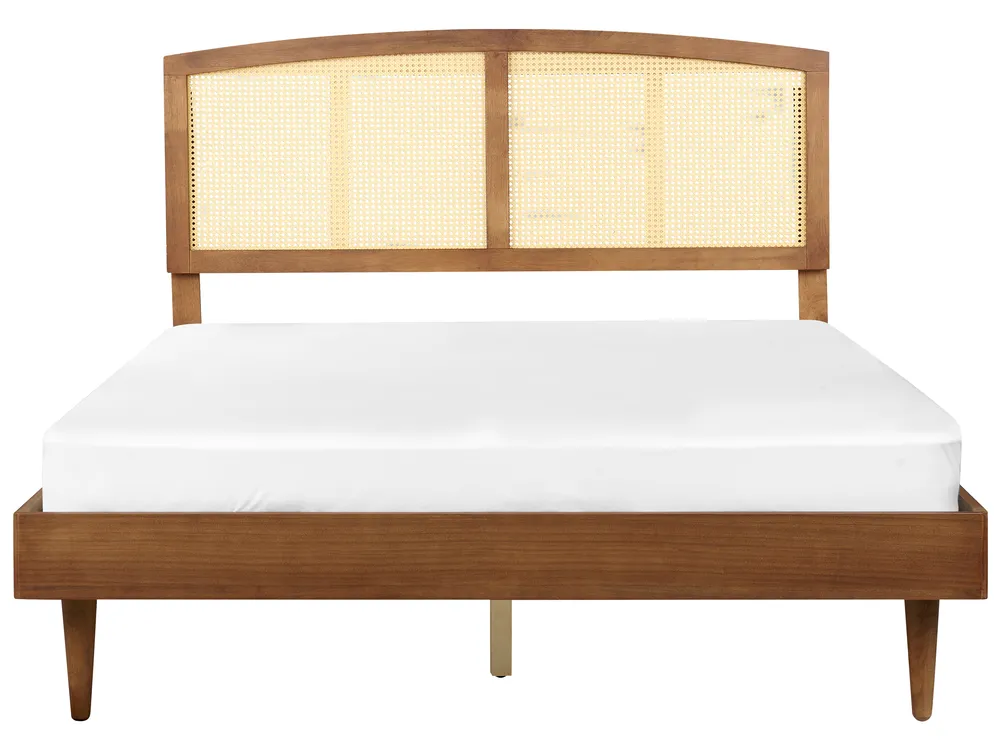 Bed Rattan VARZY 160 x 200 cm (EU King Size) Brown_943982