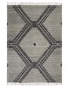 Bavlnený koberec 140 x 200 cm čierna/biela ARBAA_848944