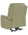 Faux Leather Recliner Massage Chair Green GLORIE_924106