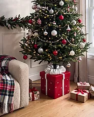 Christmas Tree Stand KAUKOLA 28 cm Christmas Gifts Red_1185146