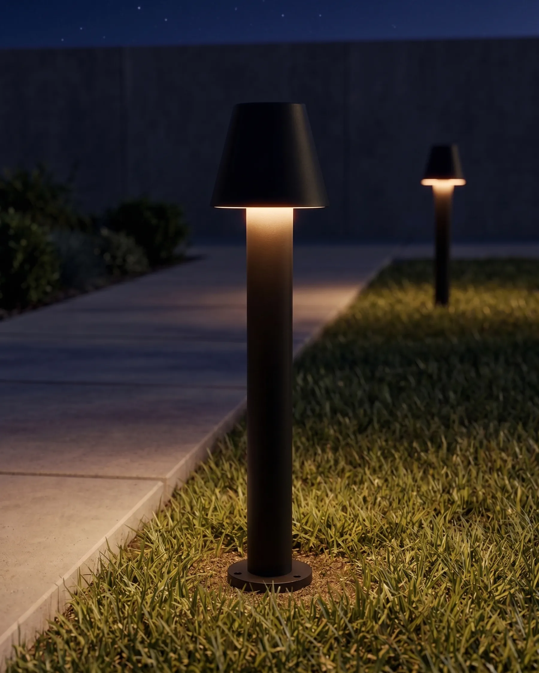 Outdoor LED Bollard Lamp HOLMES Black_917030