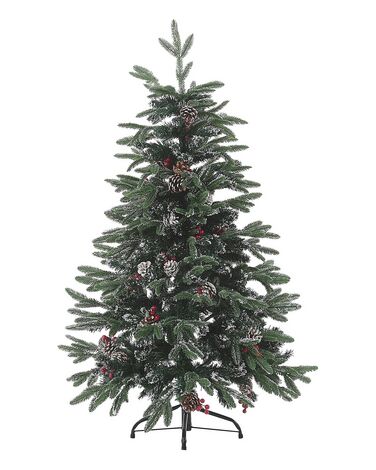 Zasnežený umelý vianočný stromček 120 cm zelený DENALI