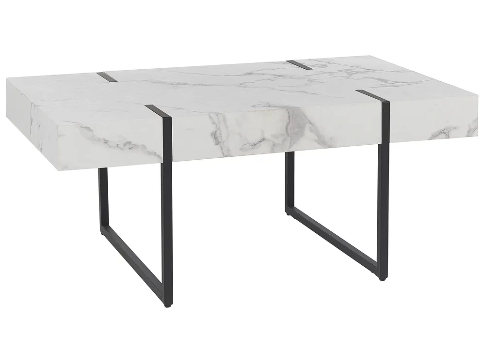 Coffee Table MERCED White Marble
