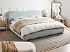 Ottoman Bed BLAGNAC Chenille Light Blue 180 x 200 cm (EU Super King)