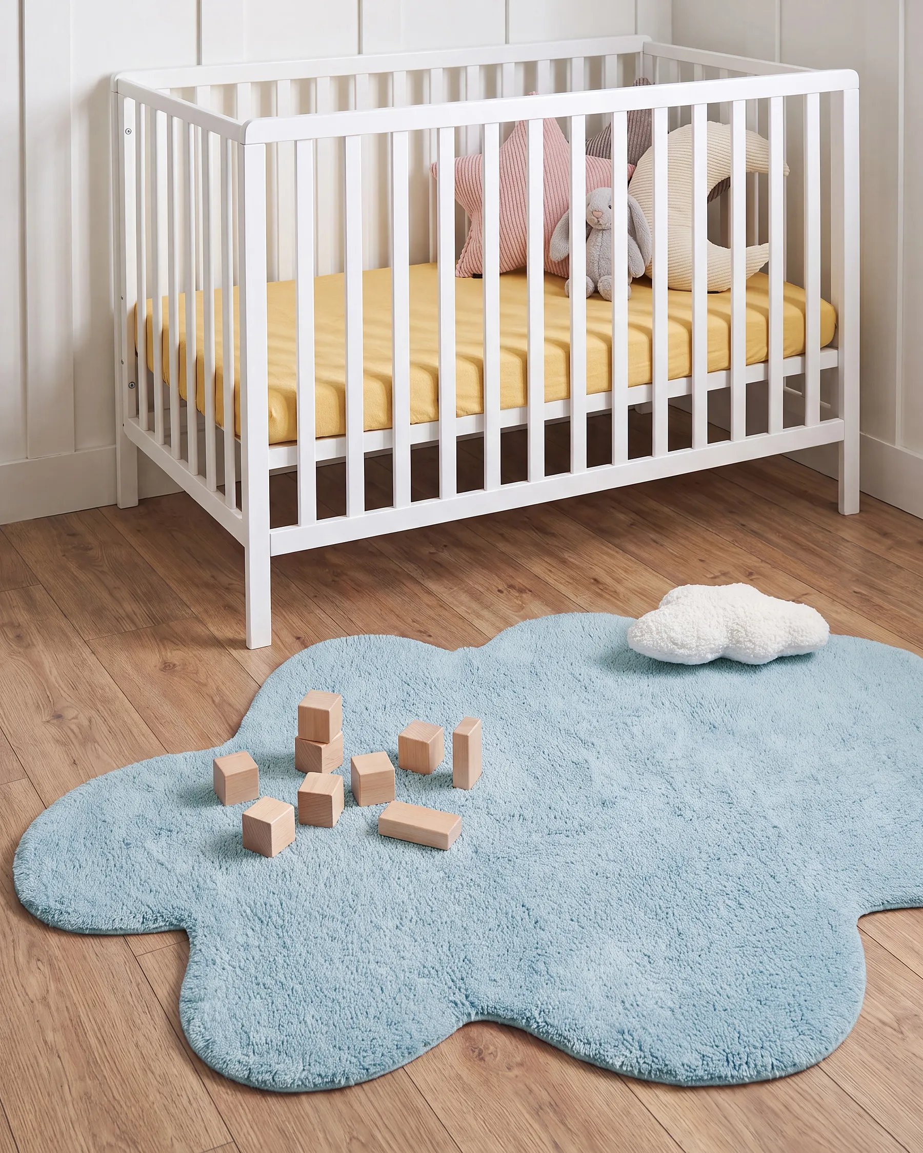 Tappeto per bambini HODKA  Azzurro 80 x 120 cm Cotone con cuscino_1135124