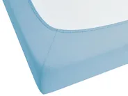 Prześcieradło z gumką HOFUF 200 x 200 cm Bawełna Błękitny_815989