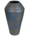 Vase décoratif doré et turquoise 51 cm MASSA_747799