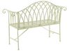 Metal Garden Bench 130 cm Light Green MILAZZO_825348