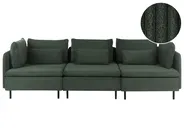 Modular Sofa 3 Seater EGERIS Corduroy Dark Green_1067080