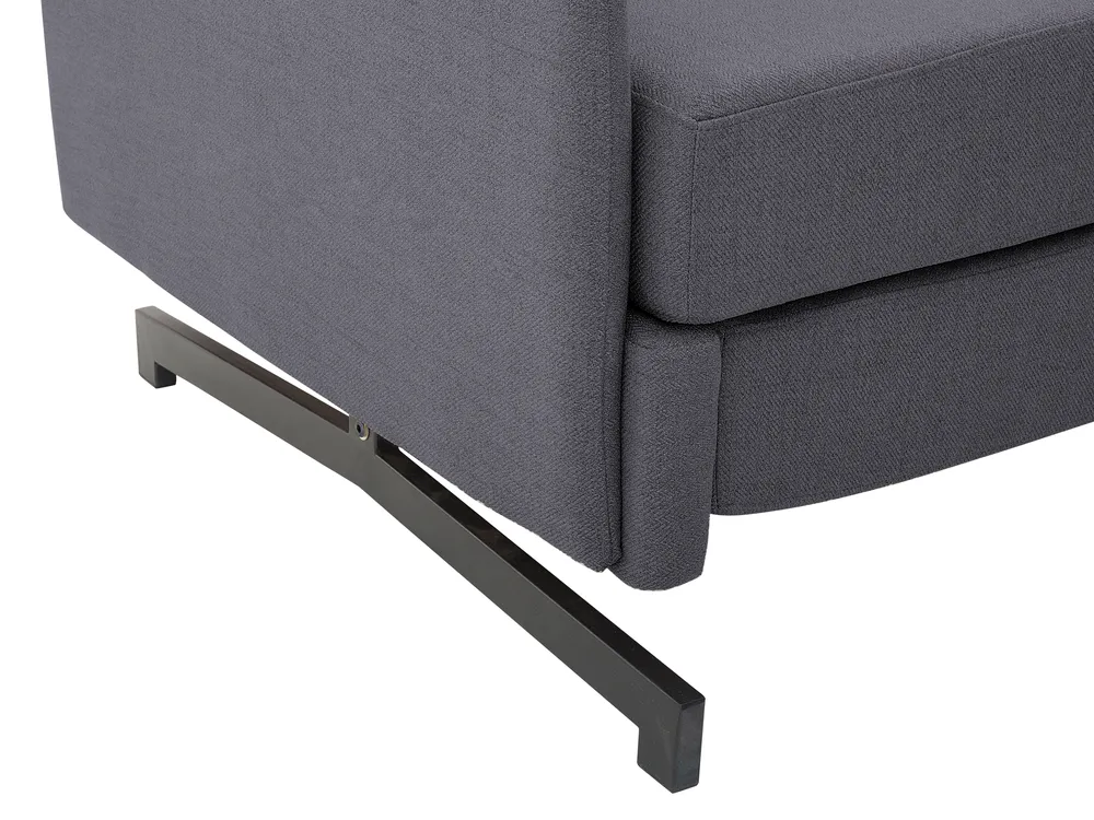 Sofa Bed 2 Seater BELFAST Fabric Grey_798409