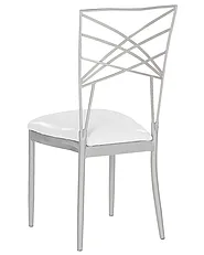 Set di 2 sedie da pranzo GIRARD Metallo Argento_782825