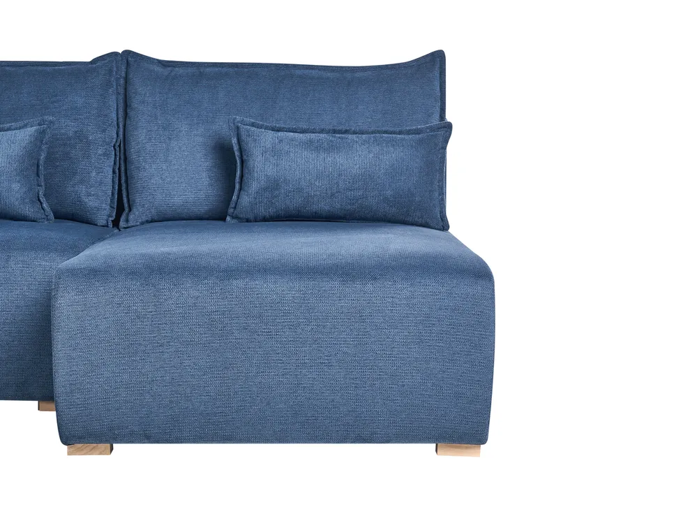 Modular Corner Sofa NERBO Fabric Blue Left Hand_1035026