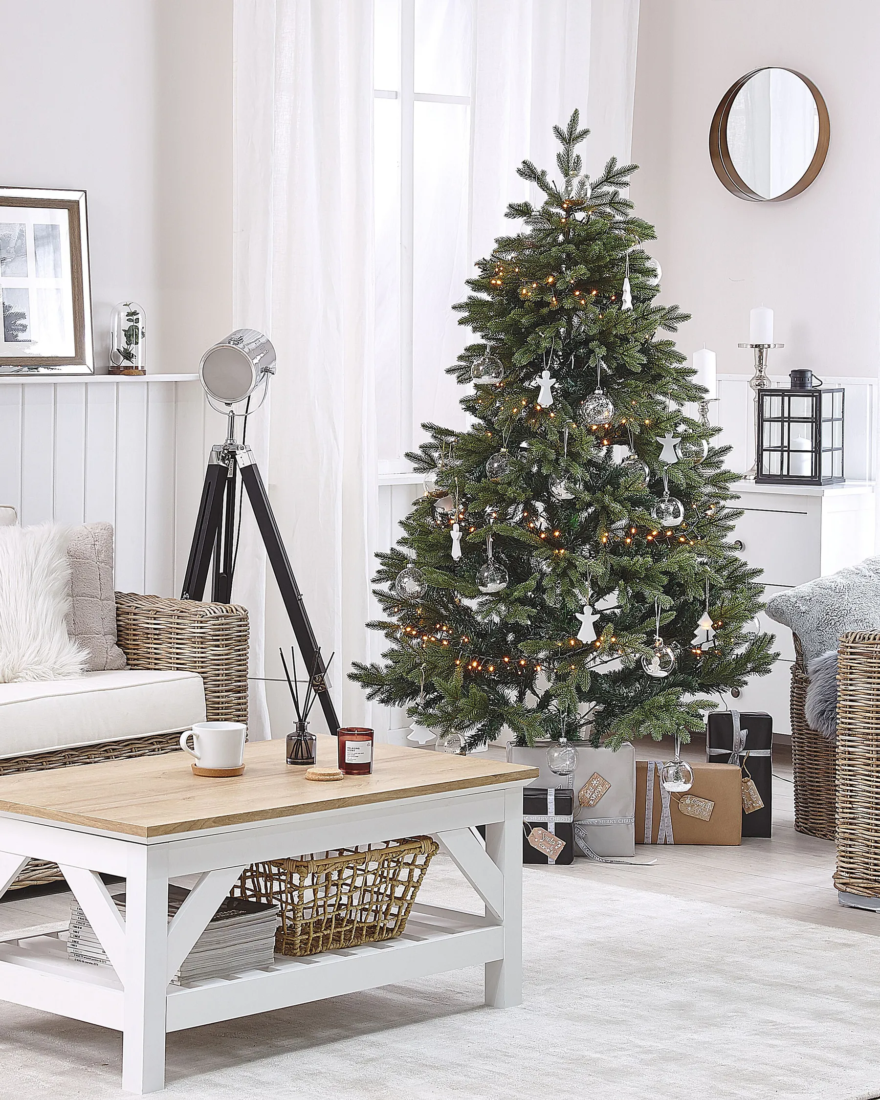 Artificial Christmas Tree HUXLEY 180 cm Green_783347