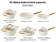 10-dielna sada riadu ELITE PRO Krémová biela_992893