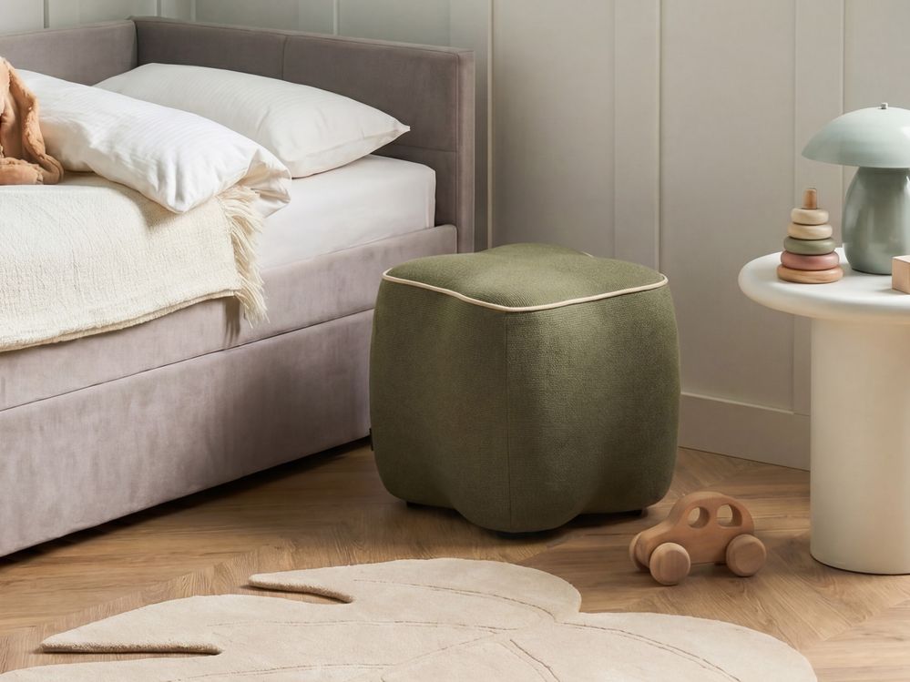 Pouf JUNO Tissu Vert