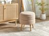 Storage Stool Boucle Beige OKATON_937613