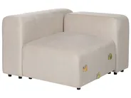 Sofa modułowa dla 2 osób FALSTERBO Welur Jasnobeżowy_919258