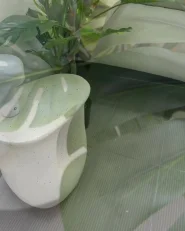 Stolik pomocniczy IDRO 42 cm 28 cm Efekt lastryko Złamana biel_1001674