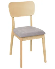 Set di 2 sedie da pranzo MINIER Legno Marrone chiaro/Grigio_926517