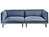 Sofa 3 Seater VORGOD Fabric Dark Blue