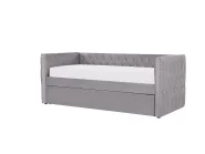 Trundle Bed Velvet GASSIN 90 x 200 cm (EU Single) Grey_779253