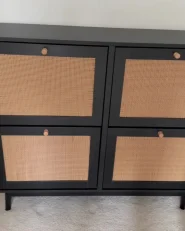 Shoe Storage Cabinet ARMIDALE Black_1026200