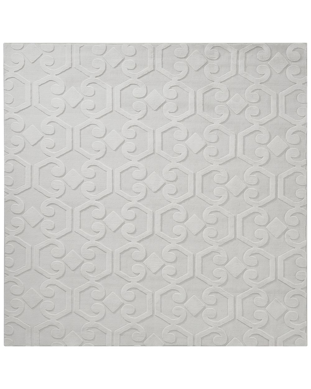 Teppich GANNETT Hellgrau 160 x 160 cm