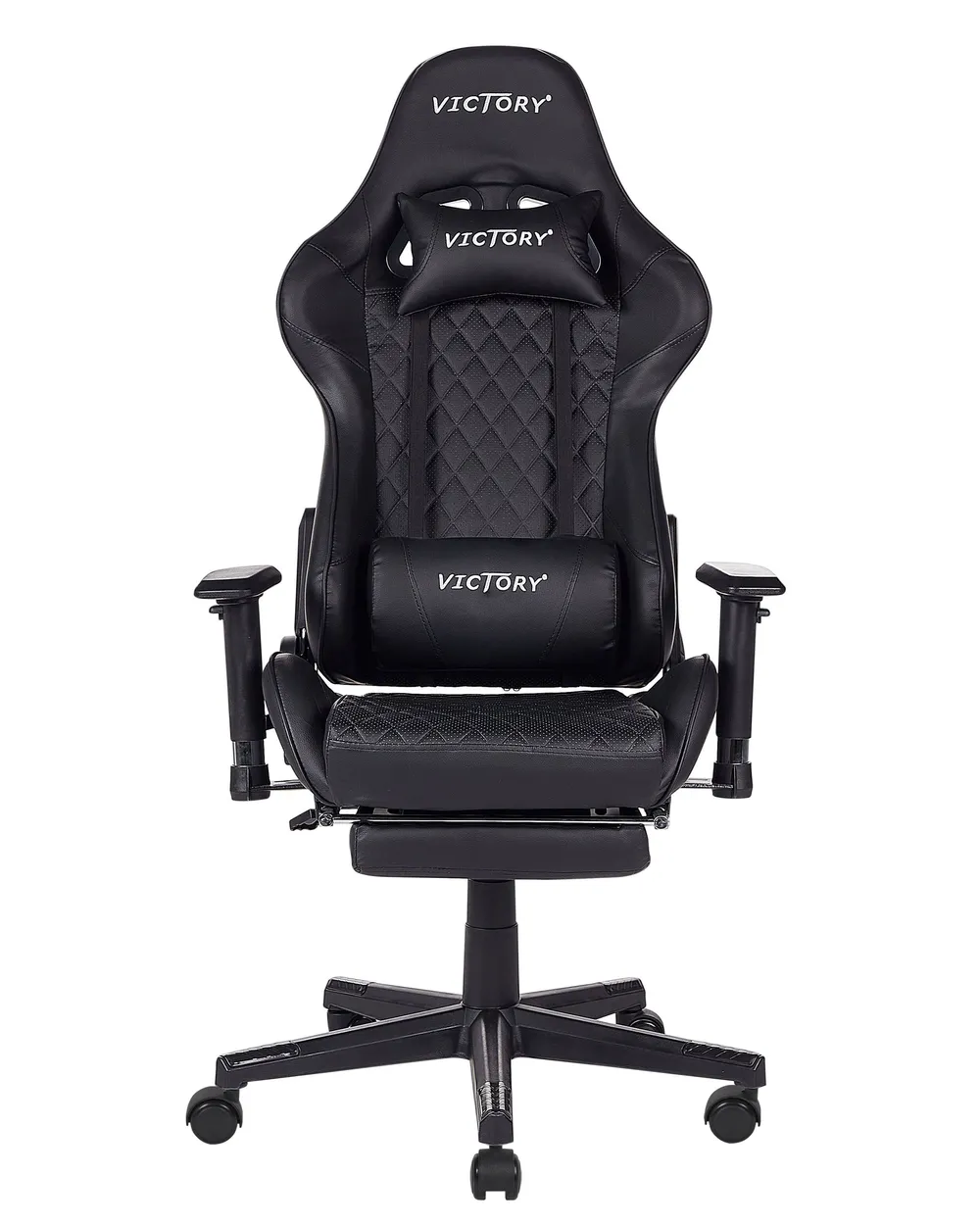Sedia da gaming VICTORY Pelle sintetica Nero_852091
