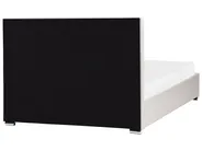 Bett mit Stauraum ROUEN Stoff Hellbeige 140 x 200 cm_996726