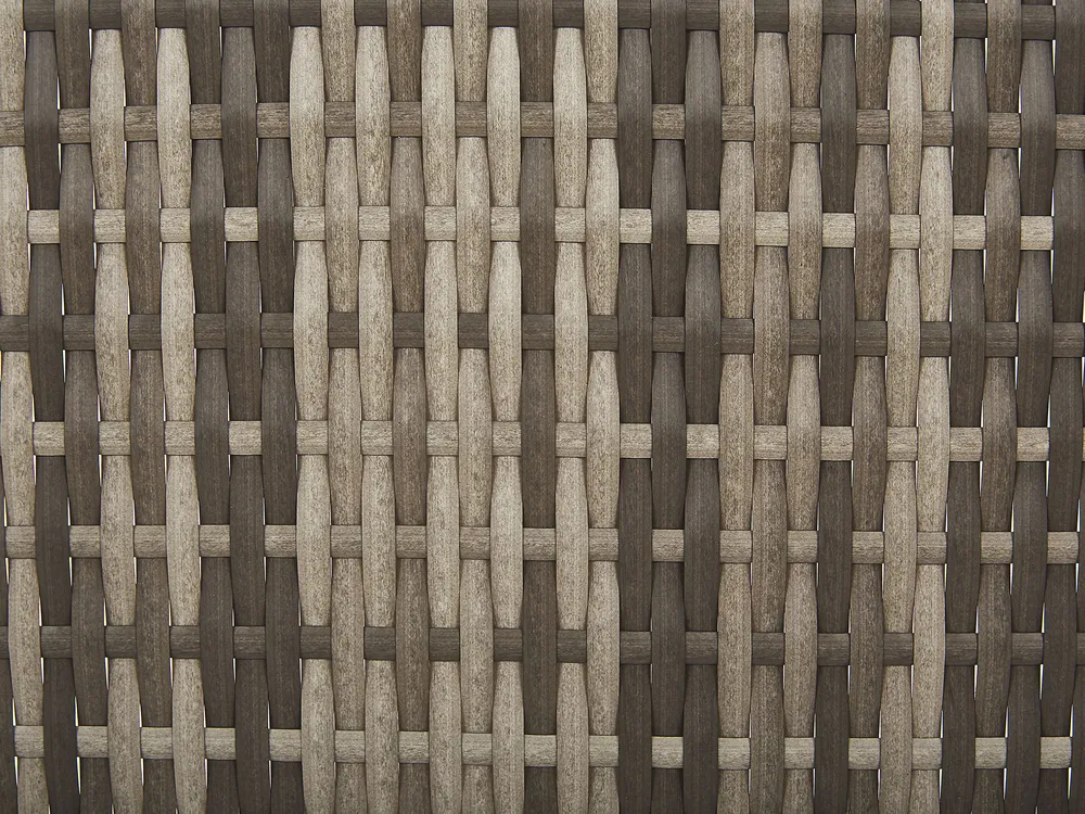 Set da giardino con tavolo 6 posti CORTE Modulare Rattan sintetico (PE) Marrone scuro_776450