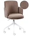 Office Chair DRYDEN Corduroy Brown